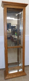 Oak Lighted Curio