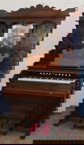 Walnut Victorian Pump Organ by Weaver Organ & Piano Company