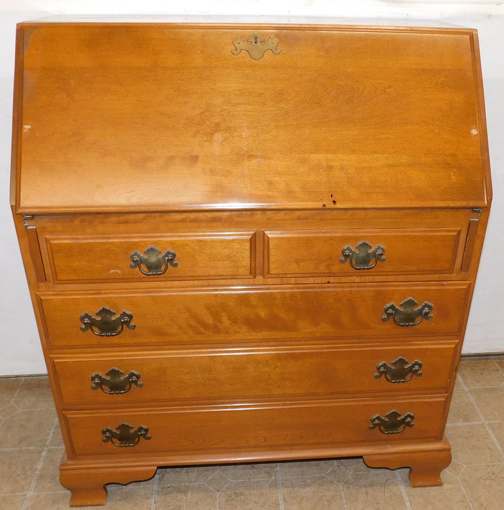 Maple Slant Front Desk by Ethan Allen (1 of 7)