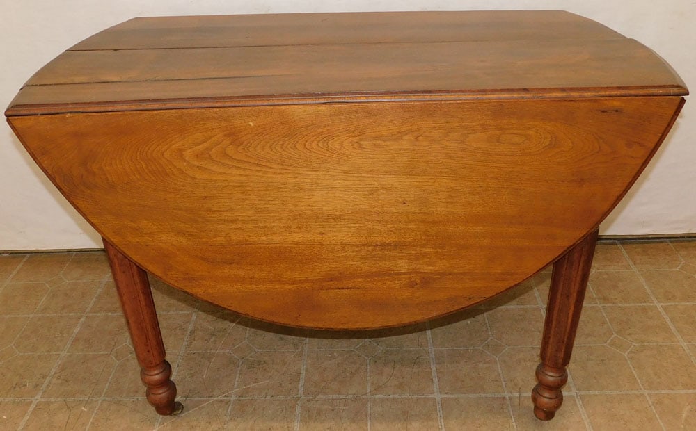 Antique Walnut Drop-Leaf Dining Table (1 of 3)