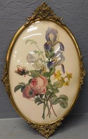 Brass & Bubble Glass Framed Print