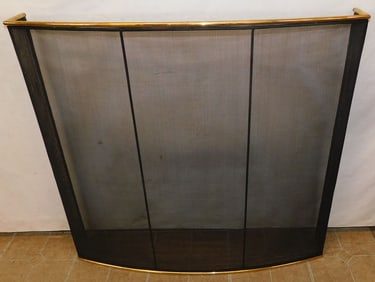 Brass Wire Mesh Fire Screen