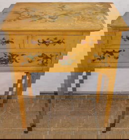 Paint Decorated 3 Drawer Stand