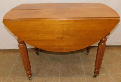 Antique Walnut Drop-Leaf Dining Table