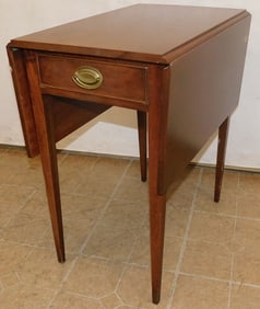 Mahogany Pembroke Table with Drawer