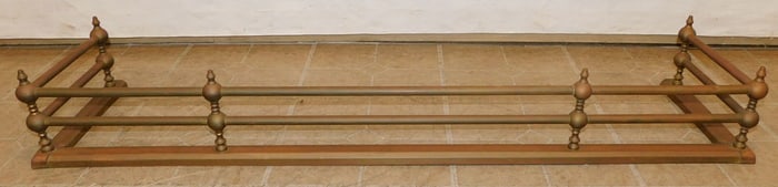 Antique Brass Fireplace Fender