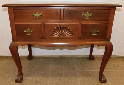 Mahogany Ball & Claw Foot Lowboy