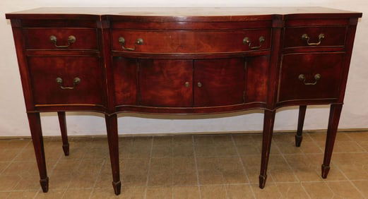 Mahogany Bow Front Sideboard