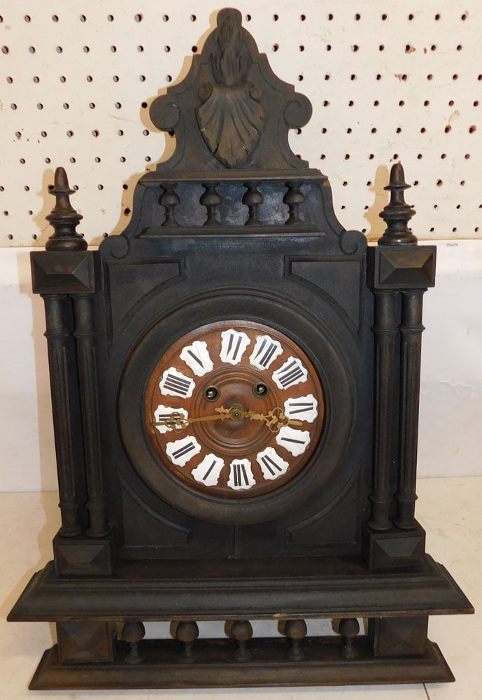 Antique Walnut Wall Clock (1 of 6)
