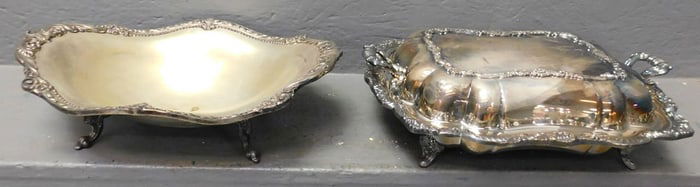 Silverplate Bowl & Covered Vegetable Dish