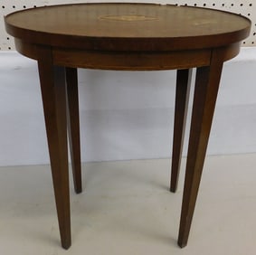 Mahogany Oval Stand