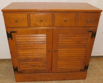 Maple Shutter Door Cabinet by Ethan Allen