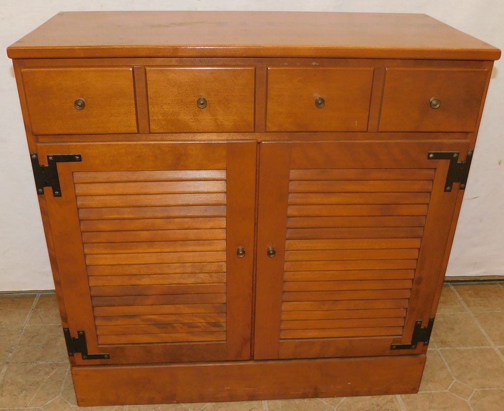 Maple Shutter Door Cabinet by Ethan Allen (1 of 6)