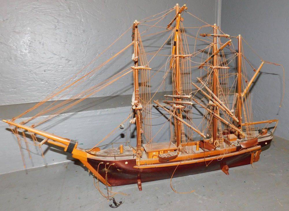 Wood Pine Ship Model (1 of 4)