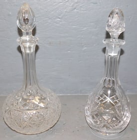 2 Cut Glass Decanters