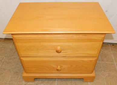 Oak 2 Drawer Night Stand by Vaughan