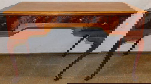 Antique Mahogany Queen Anne Style Desk