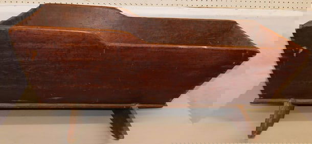 Antique Walnut Baby Cradle