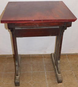 Walnut Marble Top Stand