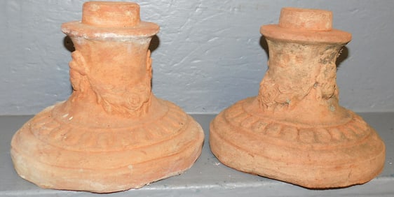 Pair of Terracotta Urn Bases