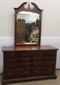 Cherry Dresser with Mirror by American Drew