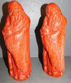 Pair of Cast Concrete Figures