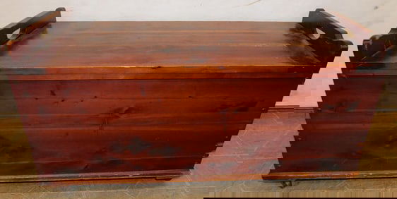 Antique Cedar Child's Trunk