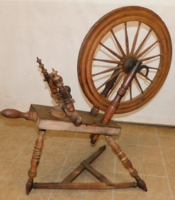 Antique Flax Wheel