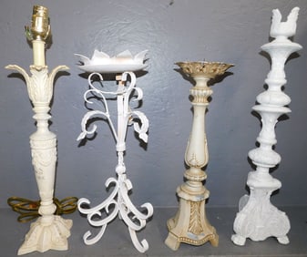 Lot of Candleholders & Lamp