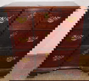 Cherry 3 Drawer Block Front Chest by Knob Creek