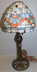 Leaded Stained Glass Shade Lamp