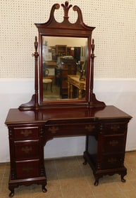 Mahogany Vanity with Mirror