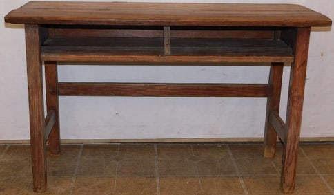 Antique Pine School Desk