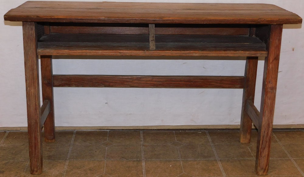 Antique Pine School Desk (1 of 3)