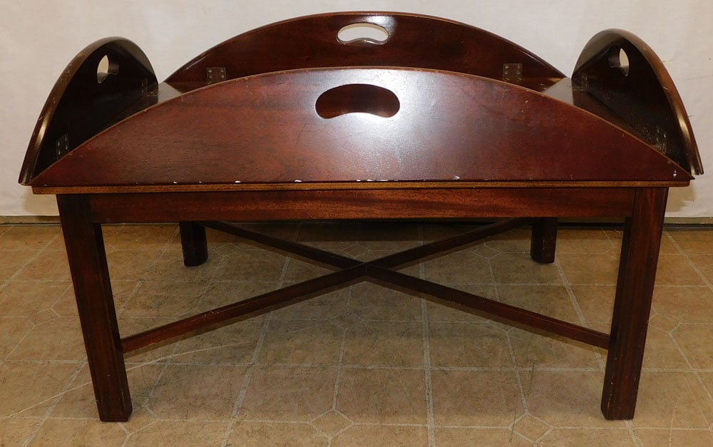 Mahogany Butler's Tray Top Tea Table (1 of 3)