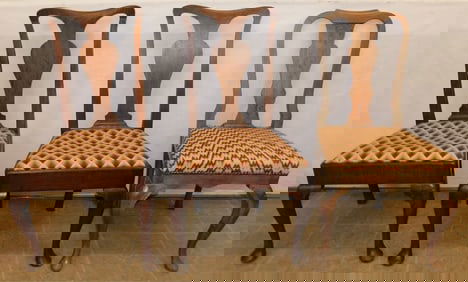 3 Queen Anne Style Dining Chairs