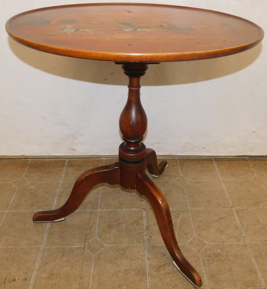 Cherry Dish Top Paint Decorated Tea Table (1 of 3)