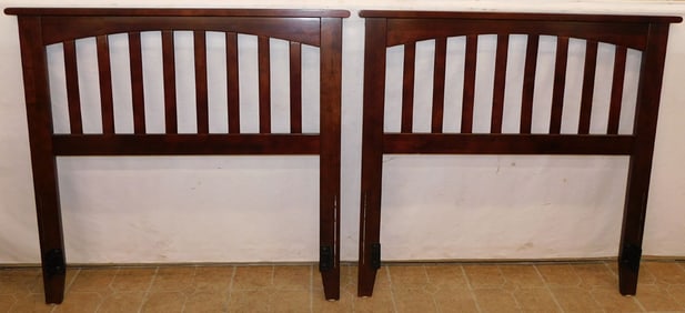 Pair of Mahogany Twin Size Headboards