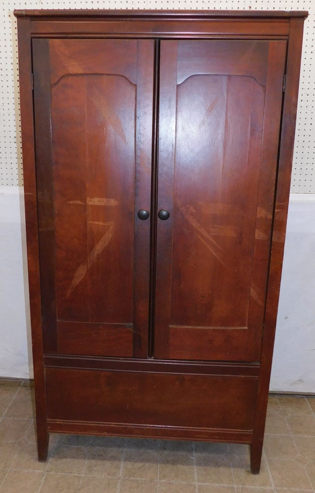 Antique Cherry 2 Door Wardrobe (1 of 5)