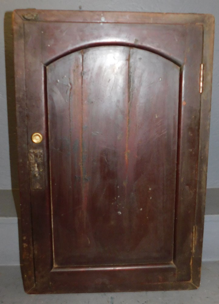 Antique Walnut Hanging Medicine Cabinet (1 of 4)