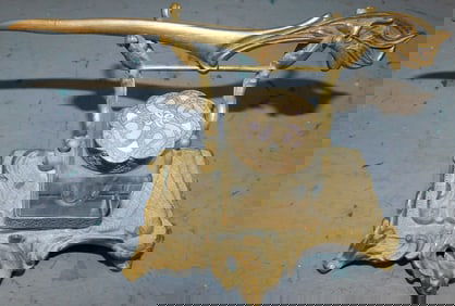 Gilded Bronze Ink Stand