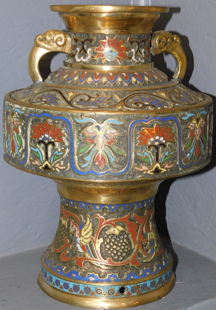 Antique Champleve Urn (1 of 4)
