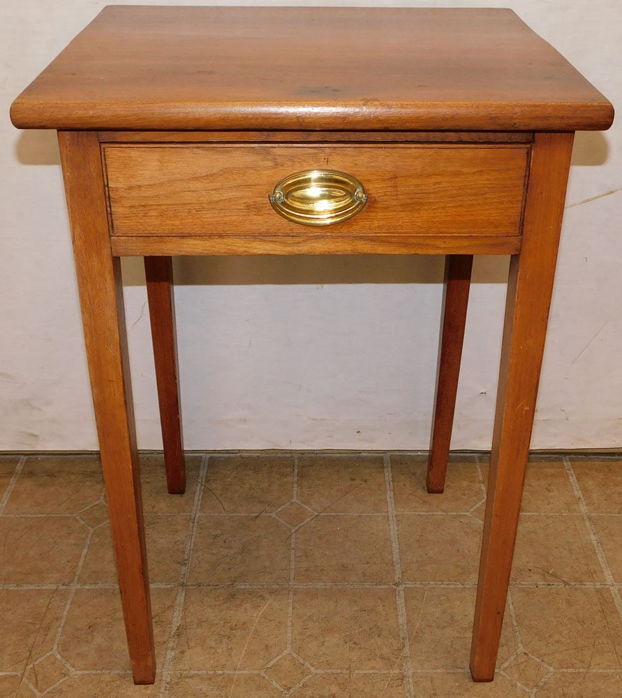 19th Century Walnut 1 Drawer Stand (1 of 5)