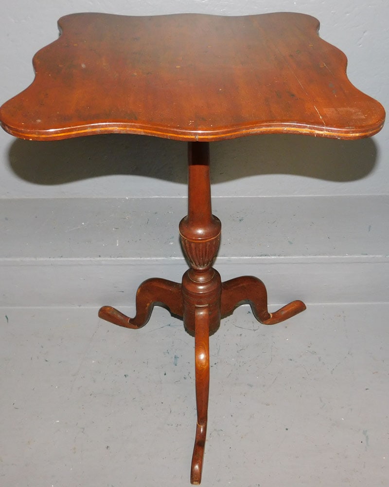 19th Century Cherry Candlestand (1 of 4)