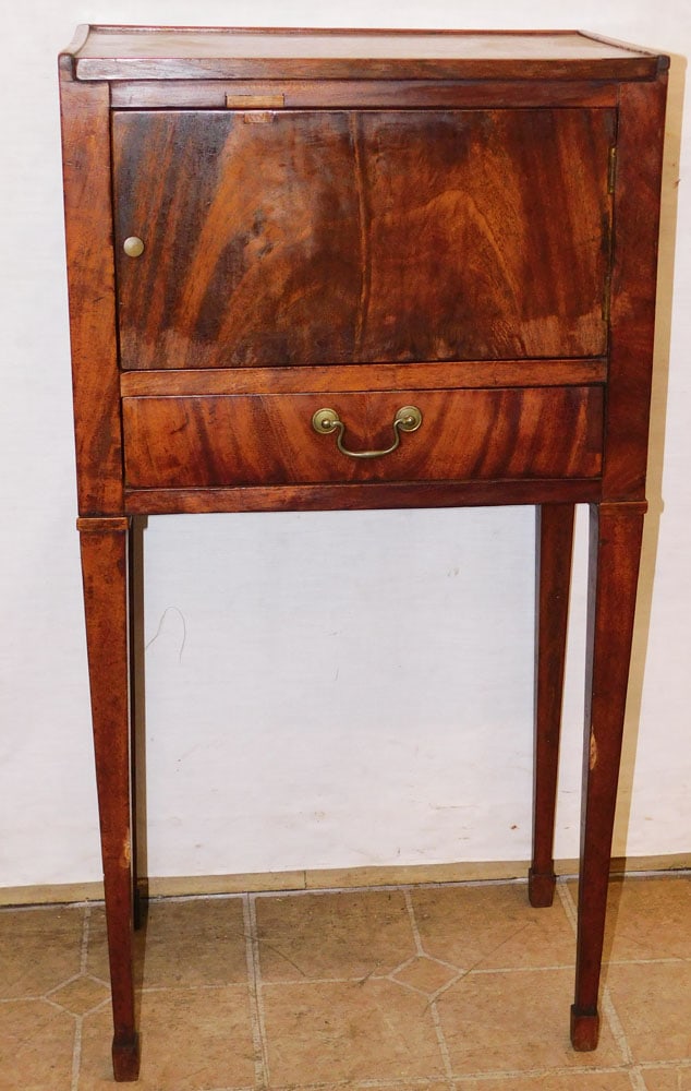 19th Century Mahogany Night Stand (1 of 5)