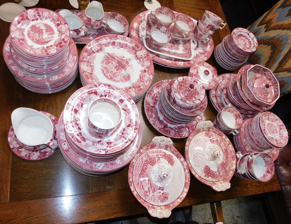 71) Wood & Sons English Scenery China Set