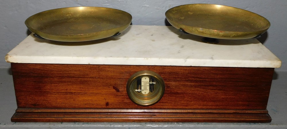 Antique Rosewood Marble & Brass Scale by Henry Troemner (1 of 6)