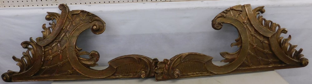 Pair of 19th Century Hand Carved Wood Wall Hangings (1 of 4)