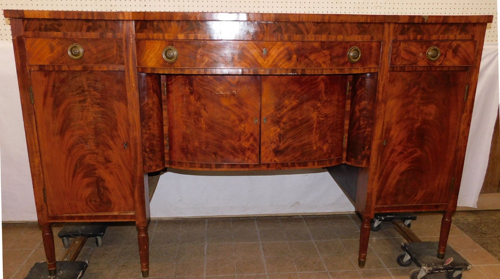 19th Century Mahogany Sheraton Sideboard (1 of 10)