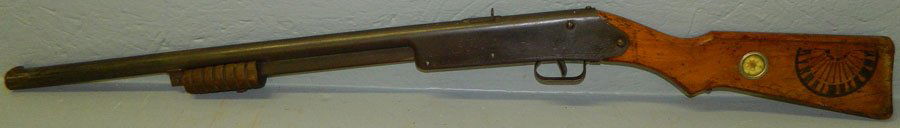 Early Buck Jones air rifle by Daisy.: Early Buck Jones air rifle by Daisy with built in compass.